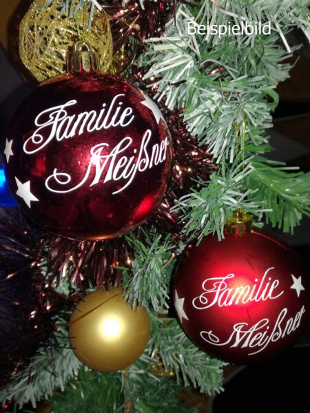 Personalisierte Weihnachtskugeln