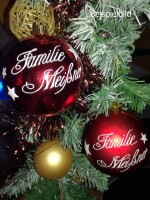 Personalisierte Weihnachtskugeln