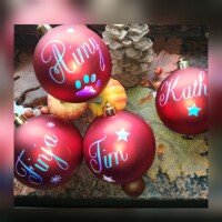Personalisierte Weihnachtskugeln