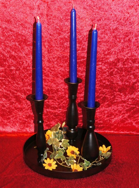 Kerzenhalter mit Tablett