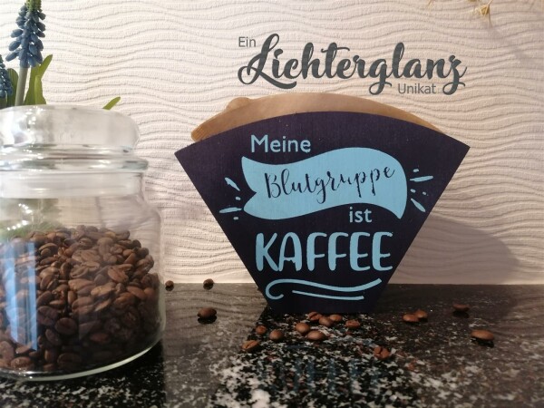 Kaffeefiltert&uuml;tenhalter BLUTGRUPPE