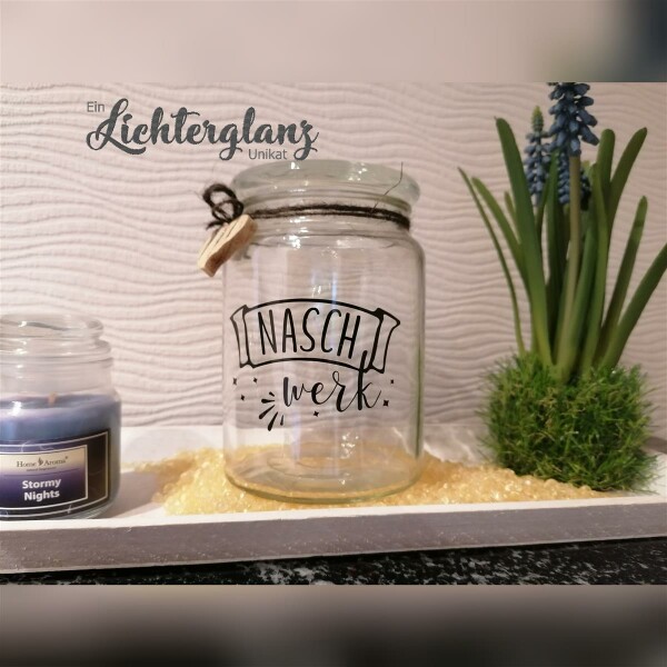 Geschenkglas NASCHWERK schwarz