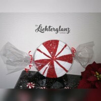 Weihnachtsbonbon rot/wei&szlig; 20 cm