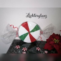 Weihnachtsbonbon 20 cm rot/gr&uuml;n/wei&szlig;