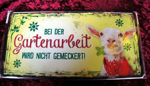 Blechschild MECKERN