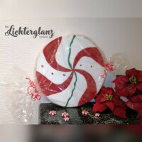 Weihnachtsbonbon rot/wei&szlig;/gr&uuml;n 40 cm