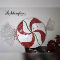 Weihnachtsbonbon rot/wei&szlig;/gr&uuml;n 40 cm