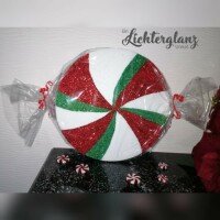 Weihnachtsbonbon 30 cm rot/wei&szlig;/gr&uuml;n