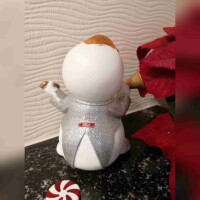 Schneemann mit Klarinette