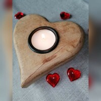 Teelicht Holzherz
