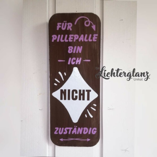 Holzbild PILLEPALLE braun