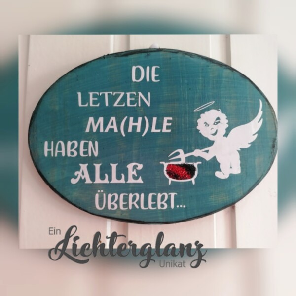 Holzbild MAHLZEIT