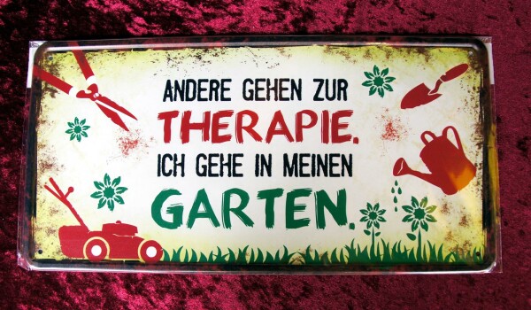 Blechschild THERAPIE