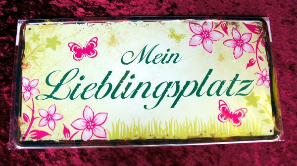 Blechschild LIEBLINGSPLATZ