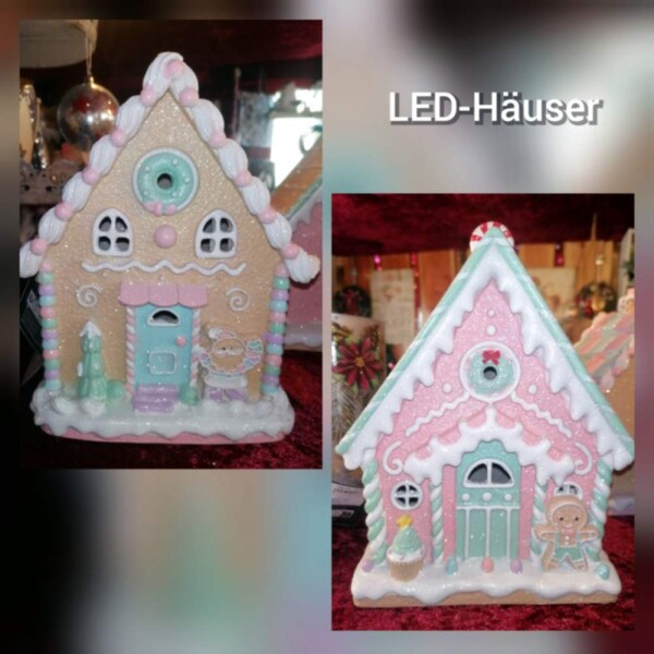 LED-Lebkuchenhaus | zauberhafte Weihnachtsdeko mit Beleuchtung