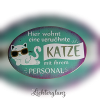 Holzbild Katze