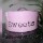 Metalldose rosa vintage