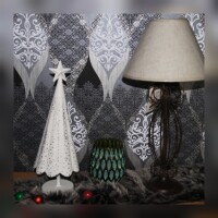 Weihnachtsbaum Tanne weiss Metall