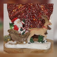 Weihnachtsmann Schlitten Dekofigur