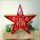 Holzstern Rot mit Hirschmotiv &ndash; Weihnachtsdeko zum Stellen
