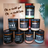 Duftkerze mit Spruch