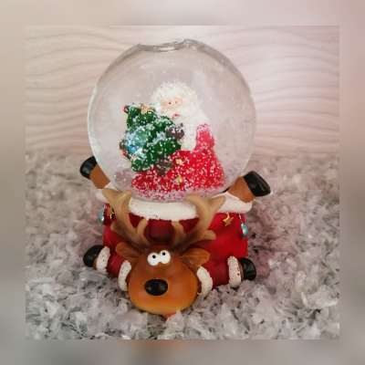 Schneekugel Santa
