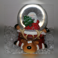 Schneekugel Santa
