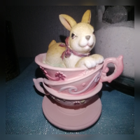 Hase in Tasse