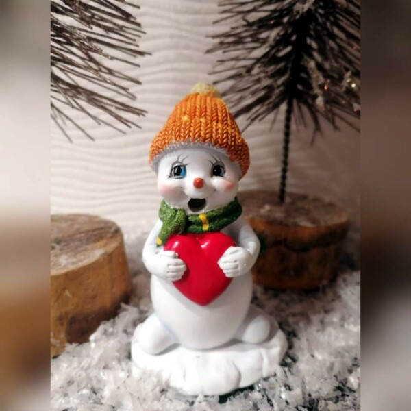 R&auml;ucherm&auml;nnchen Schneekind rotes Herz