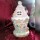 Lebkuchenhaus Rund Rosa mit LED