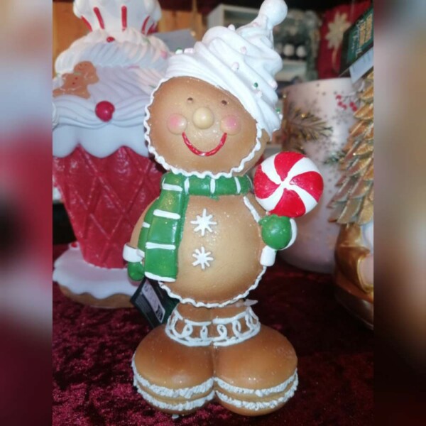 Zuckers&uuml;ssesLebkuchenm&auml;nnchen Braun mitLolly