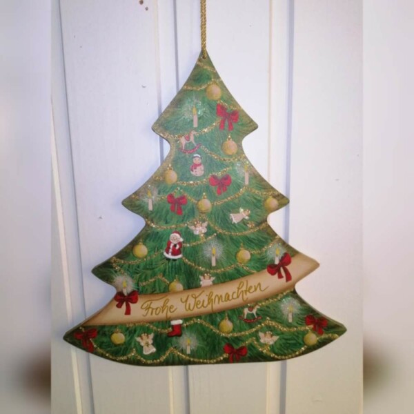 Holzbild Weihnachtsbaum Weihnachten